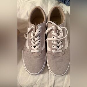 Vans Gray and White Women's Sneakers